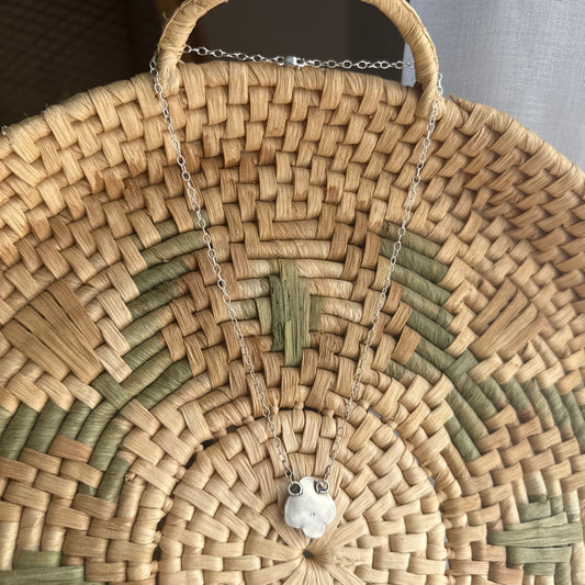 Black Onyx Spade Necklace