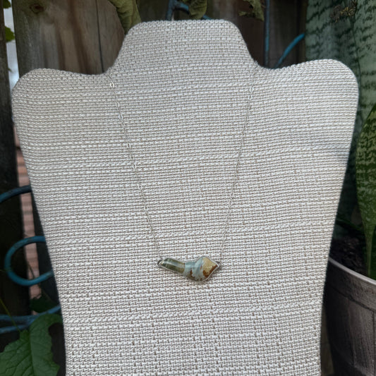 Polychrome Jasper Bird Necklace