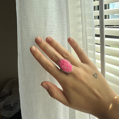 Pink Mohave Composite Oval Ring