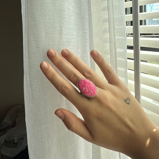 Pink Mohave Composite Oval Ring